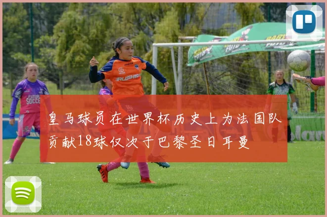 皇马球员在世界杯历史上为法国队贡献18球仅次于巴黎圣日耳曼